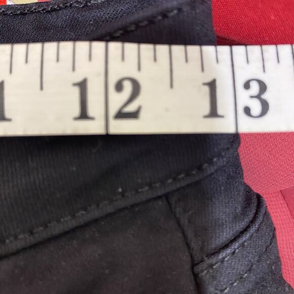 Paige Black Skinny Cropped Jeans Raw Hem Size 26 - Picture 7 of 9